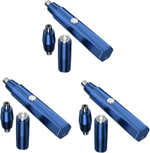 Brows Smooth Trim High-Speed Blades Portable Easy to Use 3sets review sequential curvature innocent porcupine Multi-Functional Nasal Hair Trimmer and Facial Hair Clipper Precision for Nose Ears and 