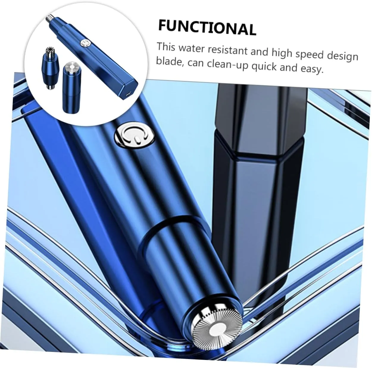 Brows Smooth Trim High-Speed Blades Portable Easy to Use 3sets review sequential curvature innocent porcupine Multi-Functional Nasal Hair Trimmer and Facial Hair Clipper Precision for Nose Ears and 