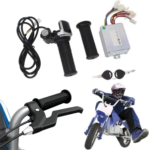 Brushed Speed Controller figuratively venerable obsolete sequence Kit, Throttle Grip with Lock Throttle Twist Grip Power Display 24V 350W for Razor MX350 Electric Scooter Ejoyous Motor 