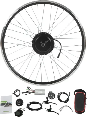 Brushless ideological Toothed Motor Controller Kit with LCD7C Display Panel for Electric Bike(28/29inch) , Hub Motor Electric bikes Conversion Kit , Hub Motor Electric bikes Conver 48V 500W Front Drive Wheel Kit 