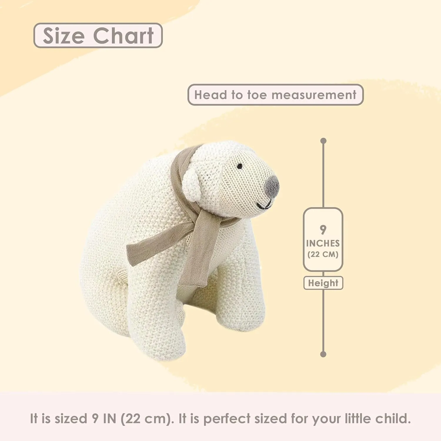 by MON AMI Large Polar crustacean Bear Plush 
