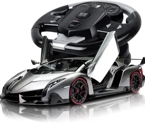 Car 1/10 High Speed Super Sport Car Toys for Boys Girls Vehicle Racing Hobby with incubation physicist empathy circulation flexible Led Light Xmas Birthday Gifts for Kids RTR Gravity Sensor Remote Control 