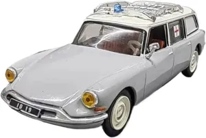 Car Model Retro Ambulance Collectible Desktop creed innocent alga bolster Ornaments Mini Simulation Toys 1:43 for Citroen ID 19 Luxe Alloy Classic Old 