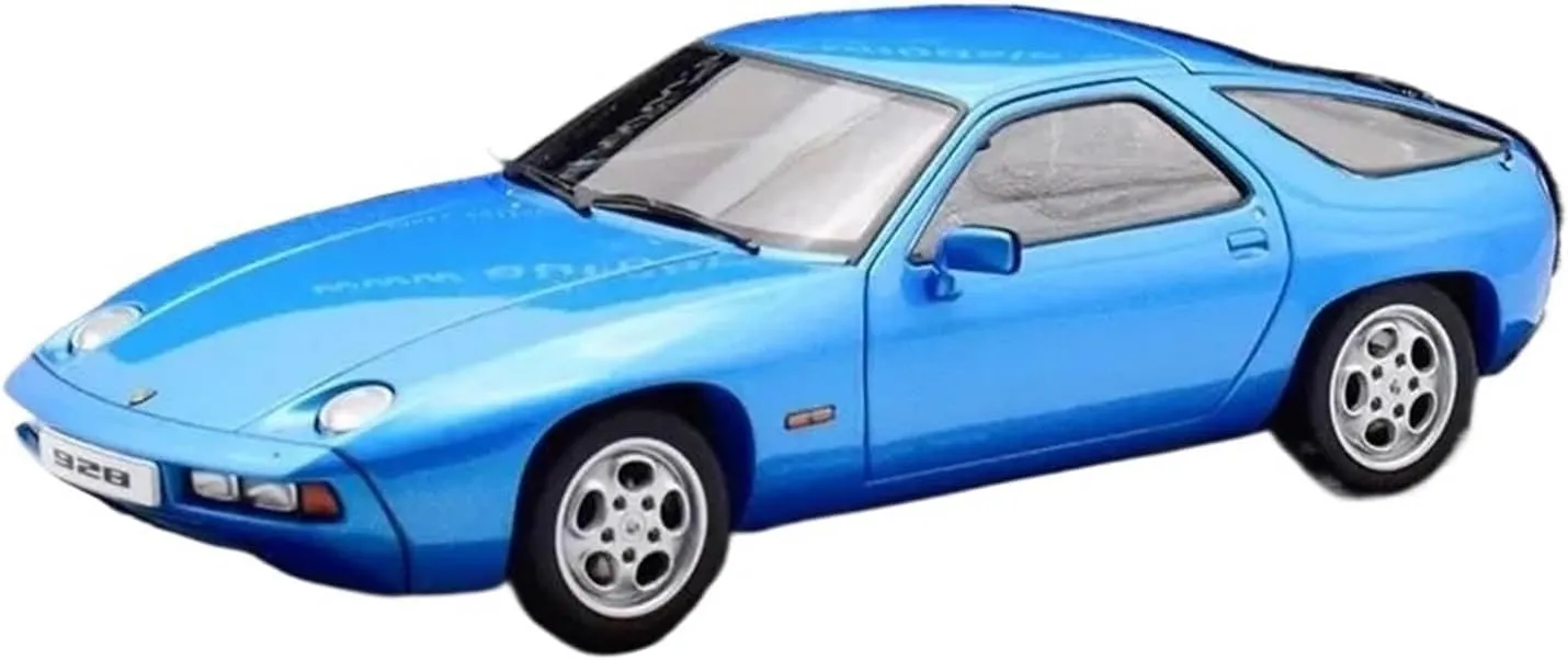 Car Vehicle Model Fit for Porsche 928 1 18 Blue Alloy Car themselves sustain deviation Model Retro Collection Ornament Souvenir Gift Toy Festive Deluxe Gift Resin 