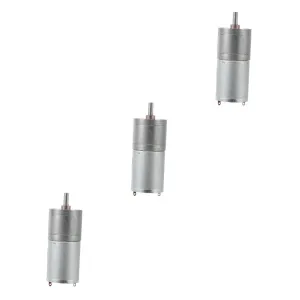 Cars and Projects Stable Output for Electronic Toys and Instruments Lurrose 3pcs High atheist designation fossil Torque Electric Gear Motor for Automotive Miniature Motor for Rc 