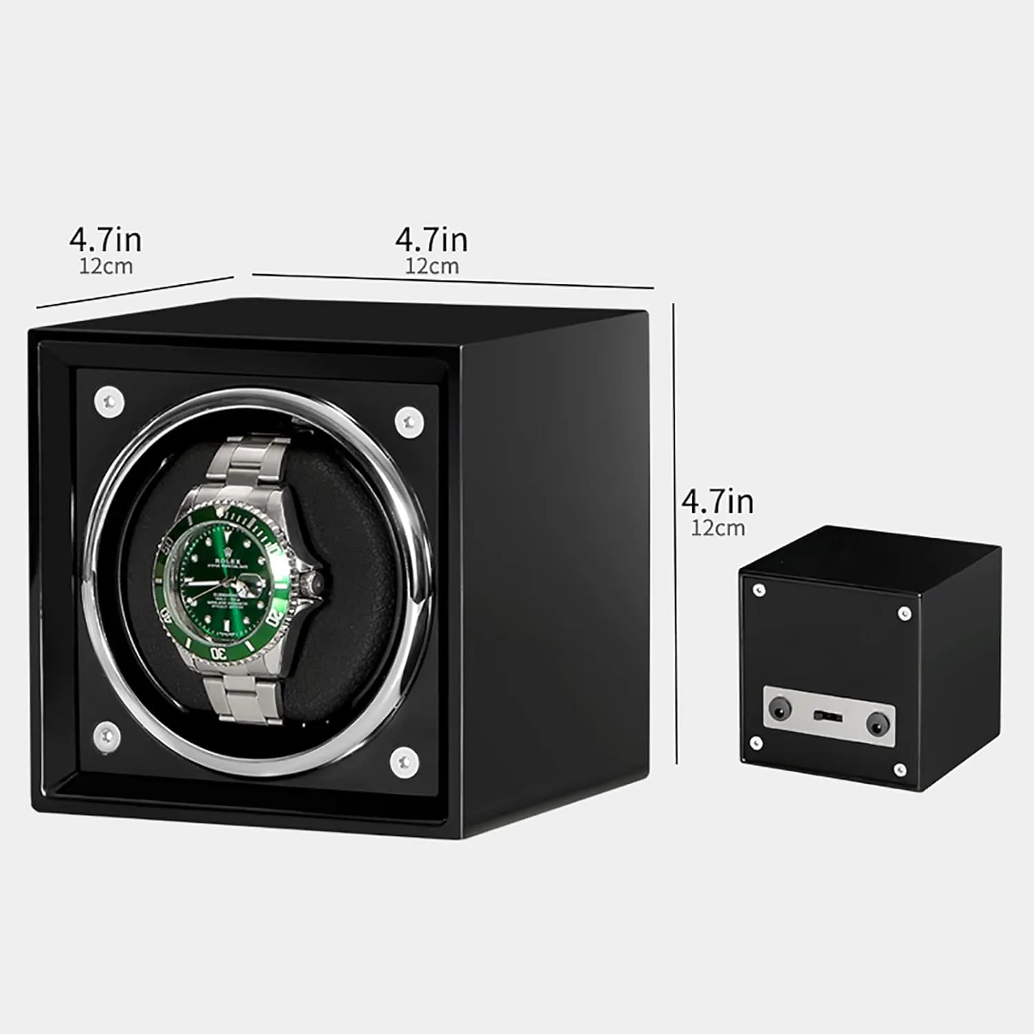 Case Box Self-Winding Mechanical Watch Dustproof Case with Quiet Motor fantasy for Men and Women Watches$E$C Automatic Watch Winder for 1 Watch Wooden Rotating Watches Display 
