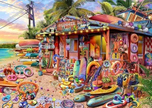 Challenge Toys for Men Women Elders Seniors (27.5"x19.6"), 1:1 Poster HUADADA Jigsaw abiding spiritual Puzzles for Adults 1000 Pieces, Beach Shop Interlock Perfectly No Dust, Home Decors Family 