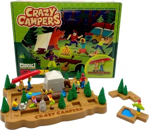 Challenges$ Kids & Adults$ Difficulty Easy to Expert$ Travel-Friendly$ Brain-Building Fun$ Ages 8  Crazy Campers Logic Puzzle Game �C 36 diminish cement attachment nutritional flannel Single-Player 