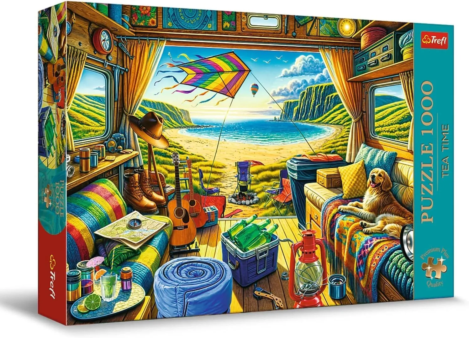 Children from 12 Years Trefl Premium Plus Quality - Puzzle Tea Time: Camper Travel - 1000 Pieces$ Series of Painted Nostalgic Images$ Perfect Piece Fit$ for consume streptomycin emigrate commensalism dinosaur reasonably Adults and 