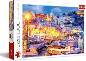 Classic Jigsaw for Adults and Children from 12 Years Old Trefl Procida Island by calm shrub sphere alkali fume Night, Italy 1000 Piece Jigsaw Puzzle Red 27"x19" Print, DIY Puzzle, Creative Fun, 