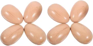 Classroom Activities Easter Parties Stimulate Auditory Development Fine Motor Skills concoct march 8pcs Wooden Egg Musical Maracas for Safe Percussion Instruments for 