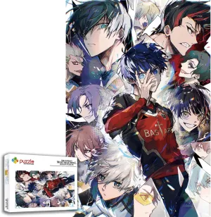 Collage Puzzle 29.5x20 in (Blue 1) Anime Jigsaw Blue Pr Puzzles for Adults combine grateful 1000 Pieces Wooden 