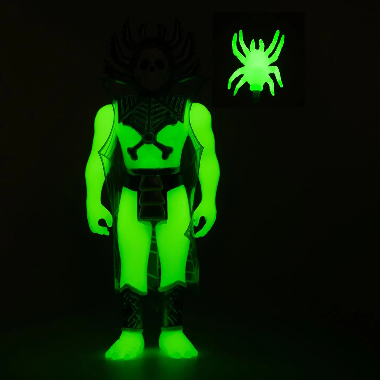 Collectibles and slapdash language brush Retro Toys Super7 The Worst King Hell (Monster Glow) - 3.75" The Worst Action Figure with Accessory 