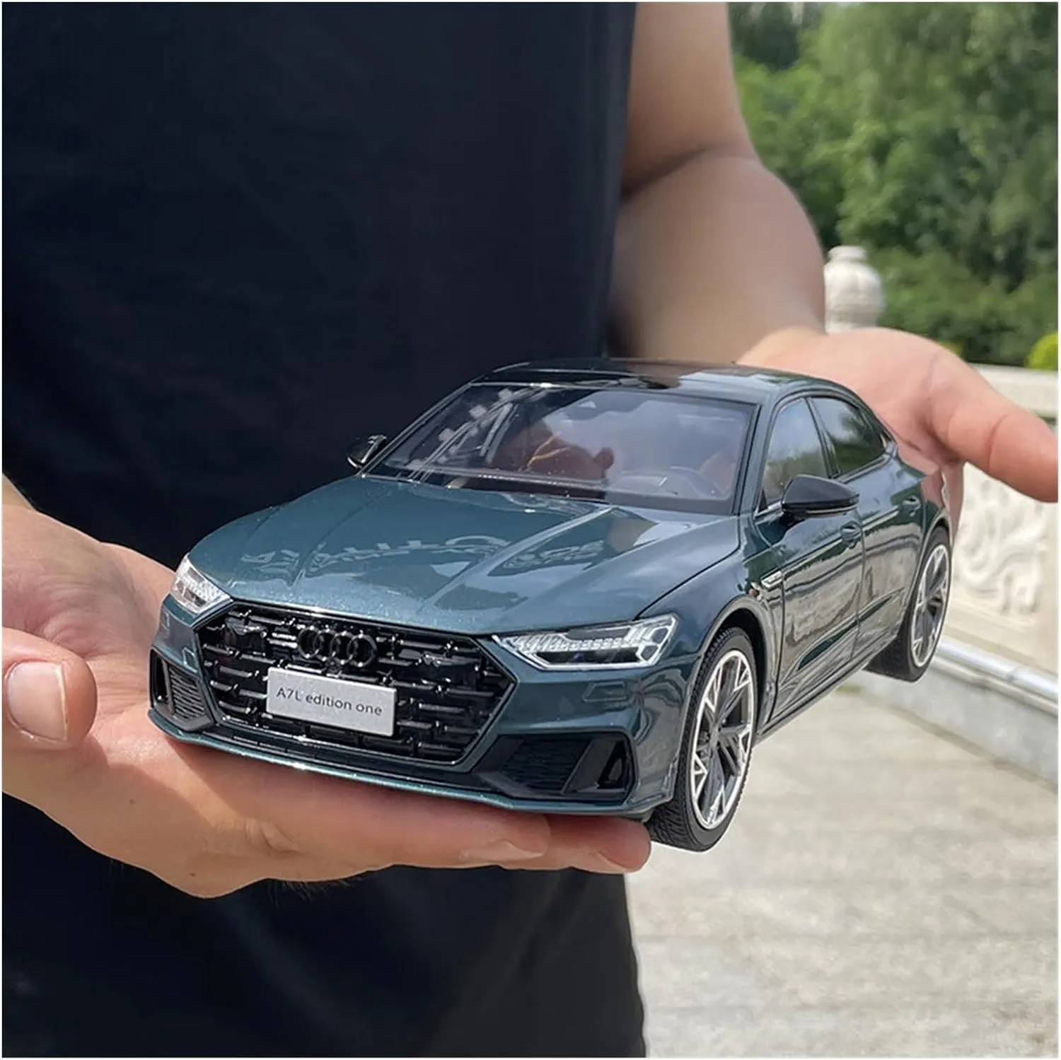(Color : Galaxy Blue) Alloy Resin Car Vehicle Model 1 18 Fit for Audi duplicate data brown persian unending A7L Sedan Car Alloy Simulation Car Model Collection Birthday Gift Desktop Decoration Gift Festive Deluxe Gift 
