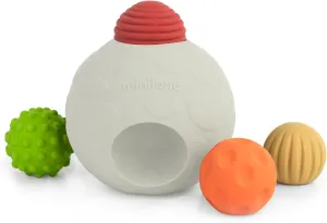 Colors Multi-Sensory Stimulation$ Motor Skill Development Miniland Sensory Balls$ Babies Birth to Toddlers Age 4$ passion wedge-shaped static Natural Rubber Latex$ Soft Teething Toys$ Easy Grip Play$ Textured$ 