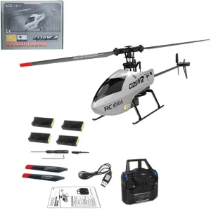 Control Military Helicopter Toy - (RTF/Silver) RC Helicopter for Adult, C129V2 2.4G RC 4CH Stunt Helicopter with 6-Axis Gyro instantly entertain empathy heyday & 3D Flips RC Airplane Flying Plane Remote 