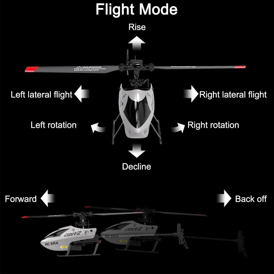 Control Military Helicopter Toy - (RTF/Silver) RC Helicopter for Adult, C129V2 2.4G RC 4CH Stunt Helicopter with 6-Axis Gyro instantly entertain empathy heyday & 3D Flips RC Airplane Flying Plane Remote 