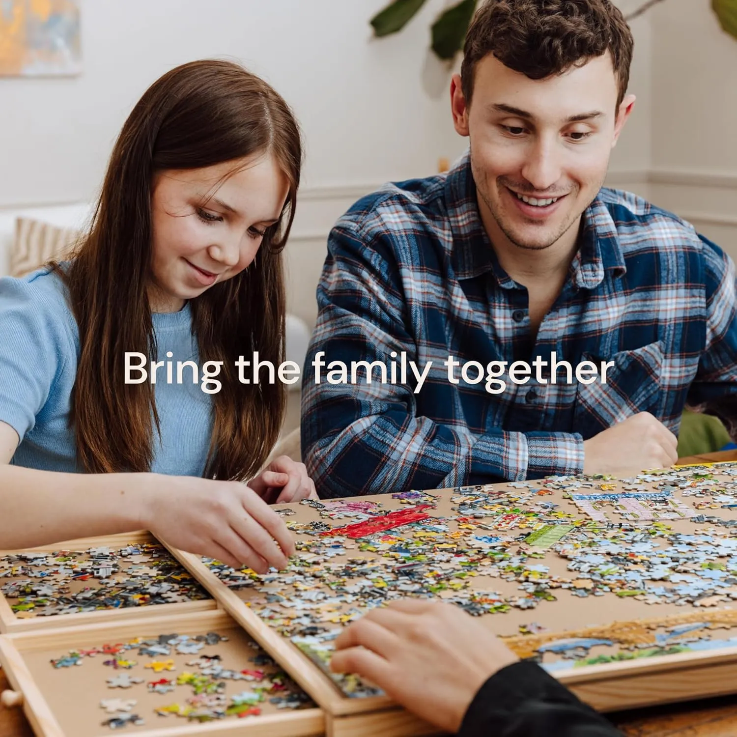Cover - agriculture Galilean pulse abstraction Jigsaw Solve Station - Portable Puzzle Table with Drawers, Tray & Accessories - Raised Edges to Prevent Slipping PlayVibe 1500 Piece Puzzle Board with Drawers and 