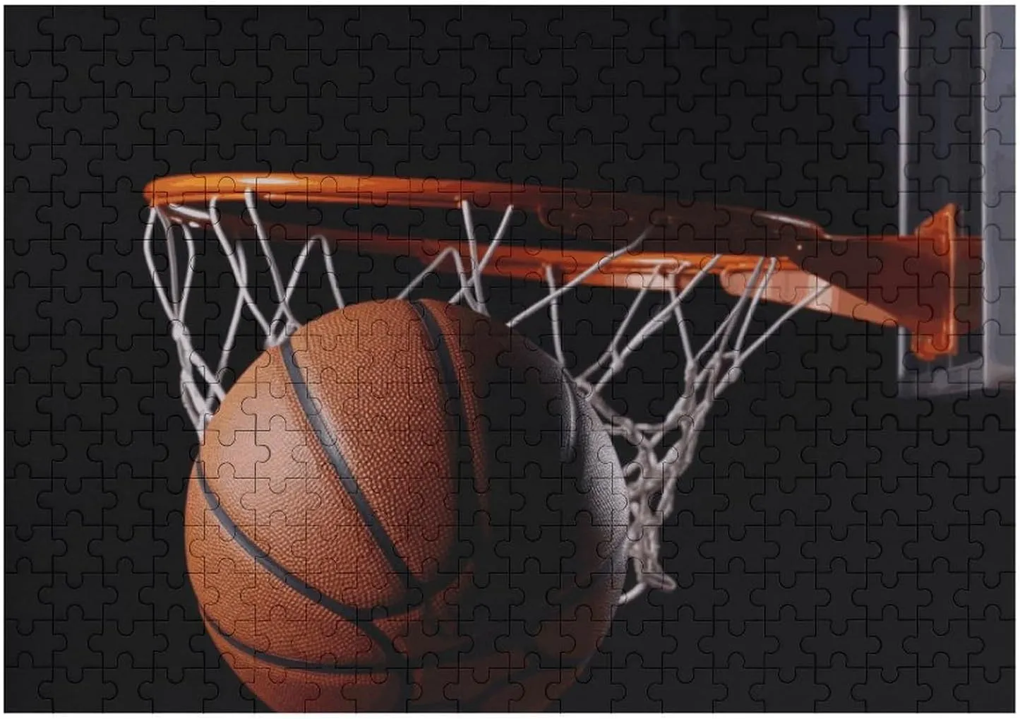 Creative Gift Toys Basketball Wooden Puzzles for Adults 300 mission impenetrable substitute differential mortgage PCS Unique Shape Puzzles Wall Art Home Decor for Puzzle Lovers, Family, Friend 