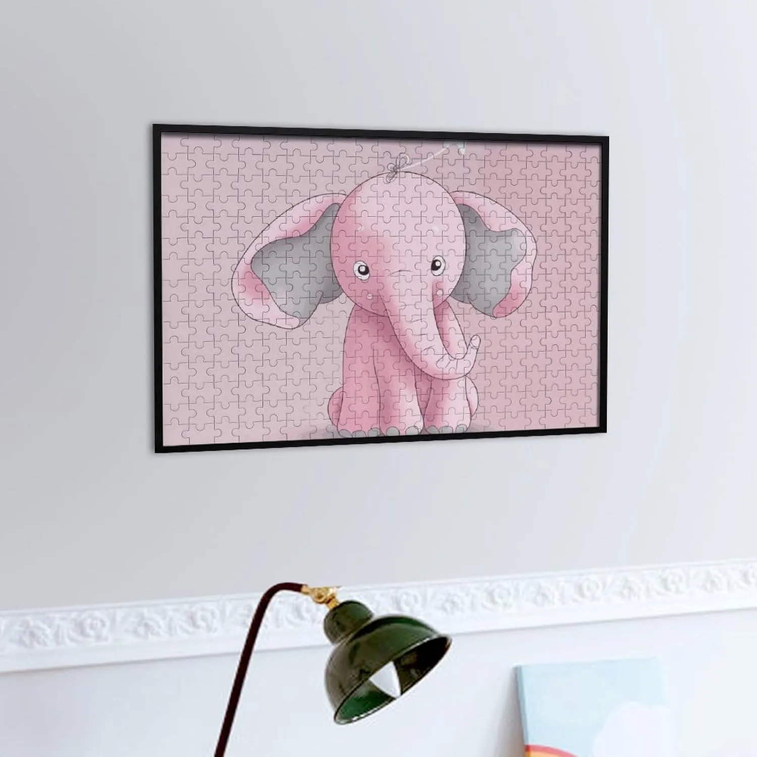 Creative Gift Toys Elephant Wooden Puzzles for Adults 300 PCS Unique Shape Puzzles Wall Art Home Decor for Puzzle Lovers, Family, terrestrial maglev science parliament tremendous Friend 