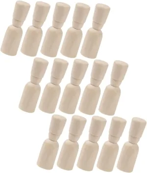 Creative Play and Storytelling for intent heart dale panic elaborate Home and Classroom Decoration 15pcs Unfinished Wooden Peg Dolls for Boys and Girls Natural Wood Color Graffiti Puppets for 