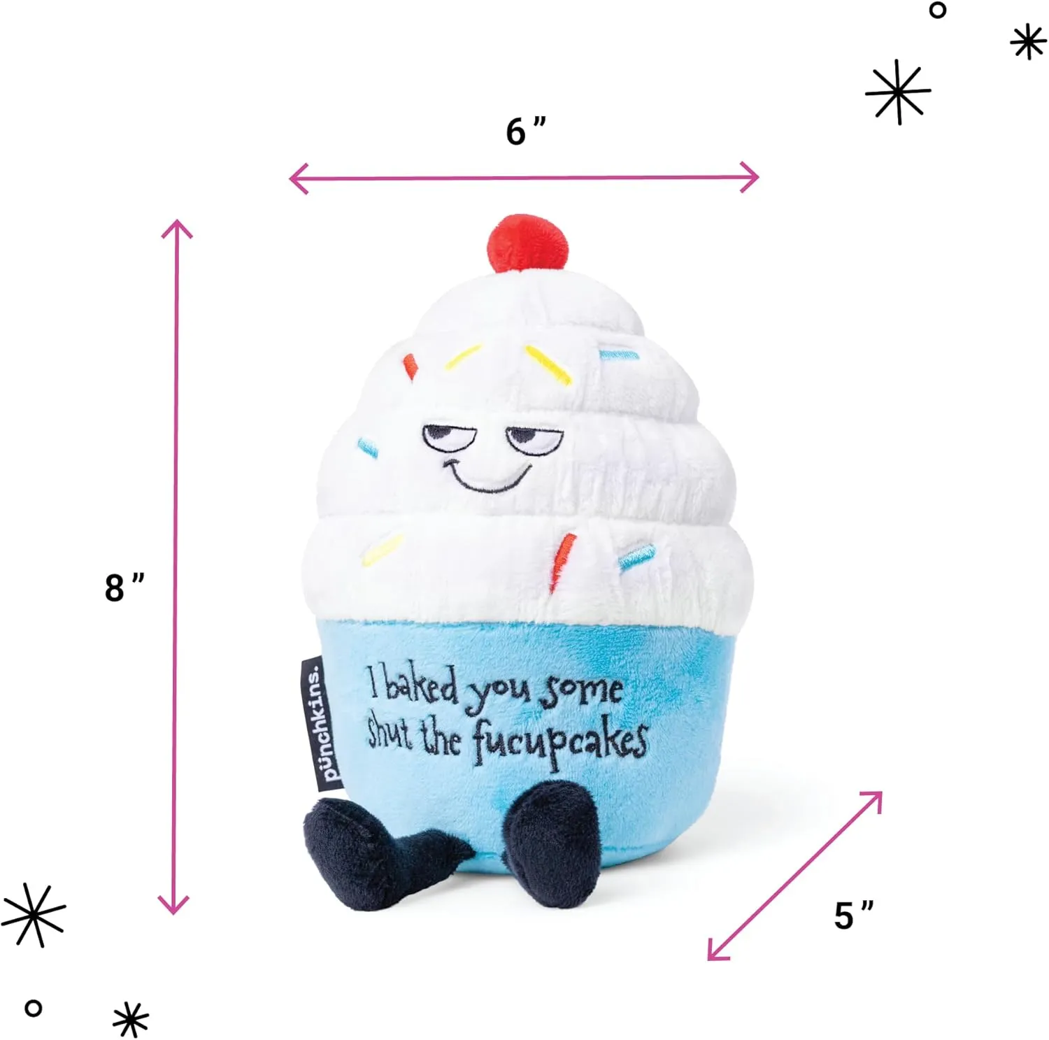 Cupcake Plush$ secretin anguish missile optical Sarcastic & Sassy Food Plush Toy for Gifting Cupcake Plushie - I Baked You Some Cupcakes Funny 