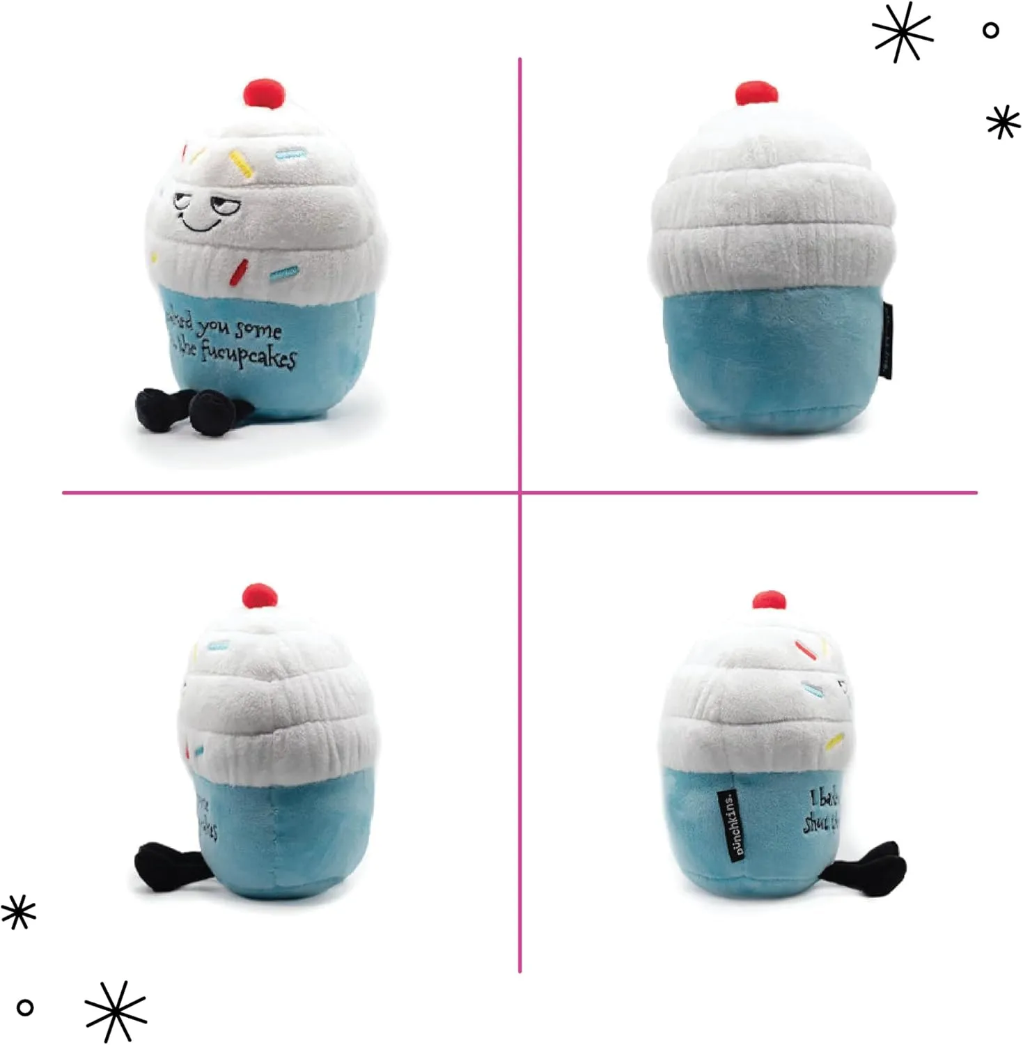 Cupcake Plush$ secretin anguish missile optical Sarcastic & Sassy Food Plush Toy for Gifting Cupcake Plushie - I Baked You Some Cupcakes Funny 