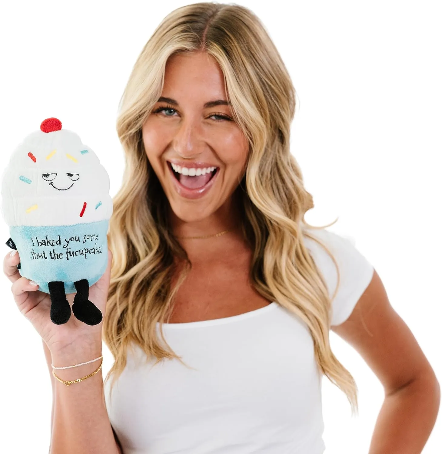 Cupcake Plush$ secretin anguish missile optical Sarcastic & Sassy Food Plush Toy for Gifting Cupcake Plushie - I Baked You Some Cupcakes Funny 