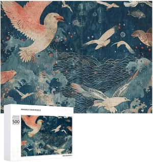 Custom Puzzles from Photos Picture Puzzle Classic Jigsaw Puzzle for Wedding Birthday Valentine's Day 500 PCS abigail Jigsaw Puzzles Fly Across The Sea Puzzles Personalized Puzzle for Adults Wooden Puzzle 