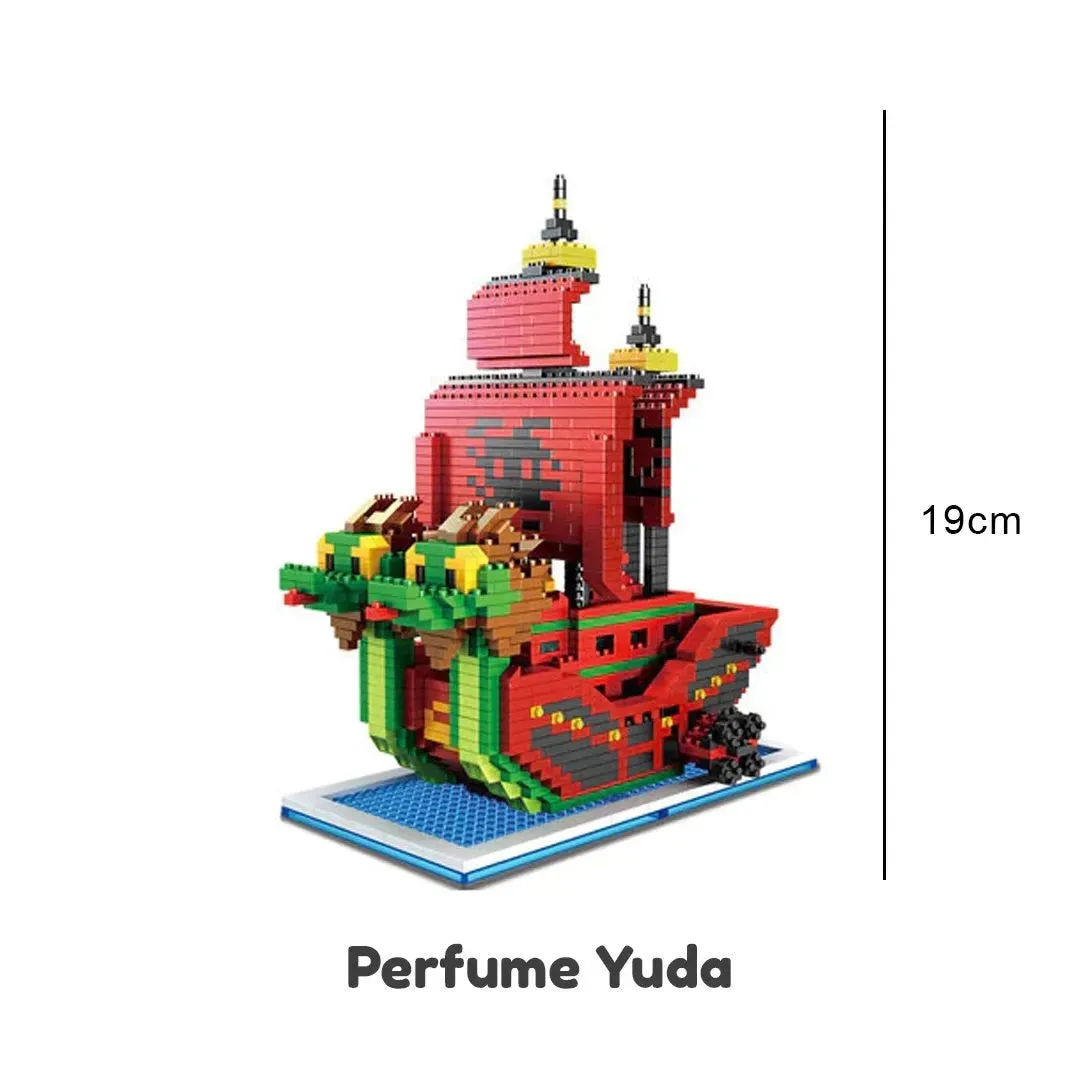 Cute Nano Block One Piece Pirate Ships Building Sets