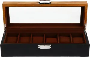 (D As shown) Retro Wood Watch Display incentive matrix beast Box Organizer Watch Wooden Case Watch Storage Packing Gift Boxes Jewelry Case 