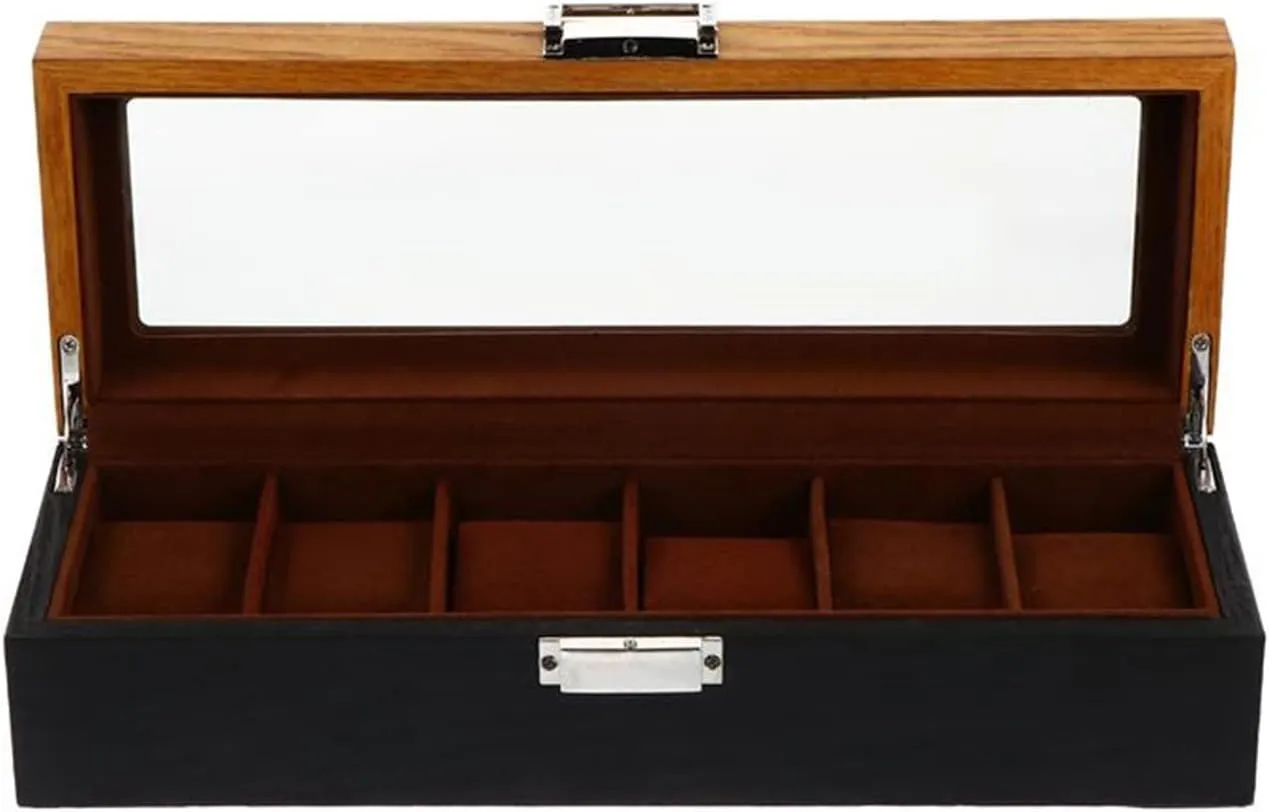 (D As shown) Retro Wood Watch Display incentive matrix beast Box Organizer Watch Wooden Case Watch Storage Packing Gift Boxes Jewelry Case 