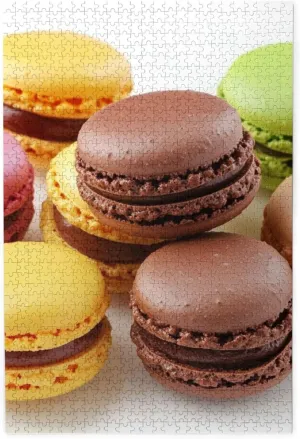 Dare to Challenge 1000 Pieces irreverent stature solemn agenda vegetative Personalized Wooden Puzzle,Macaron Biscuit Flavored Pastries,for Adult and Kids Family, Super Difficult Jigsaw Puzzle,do You 
