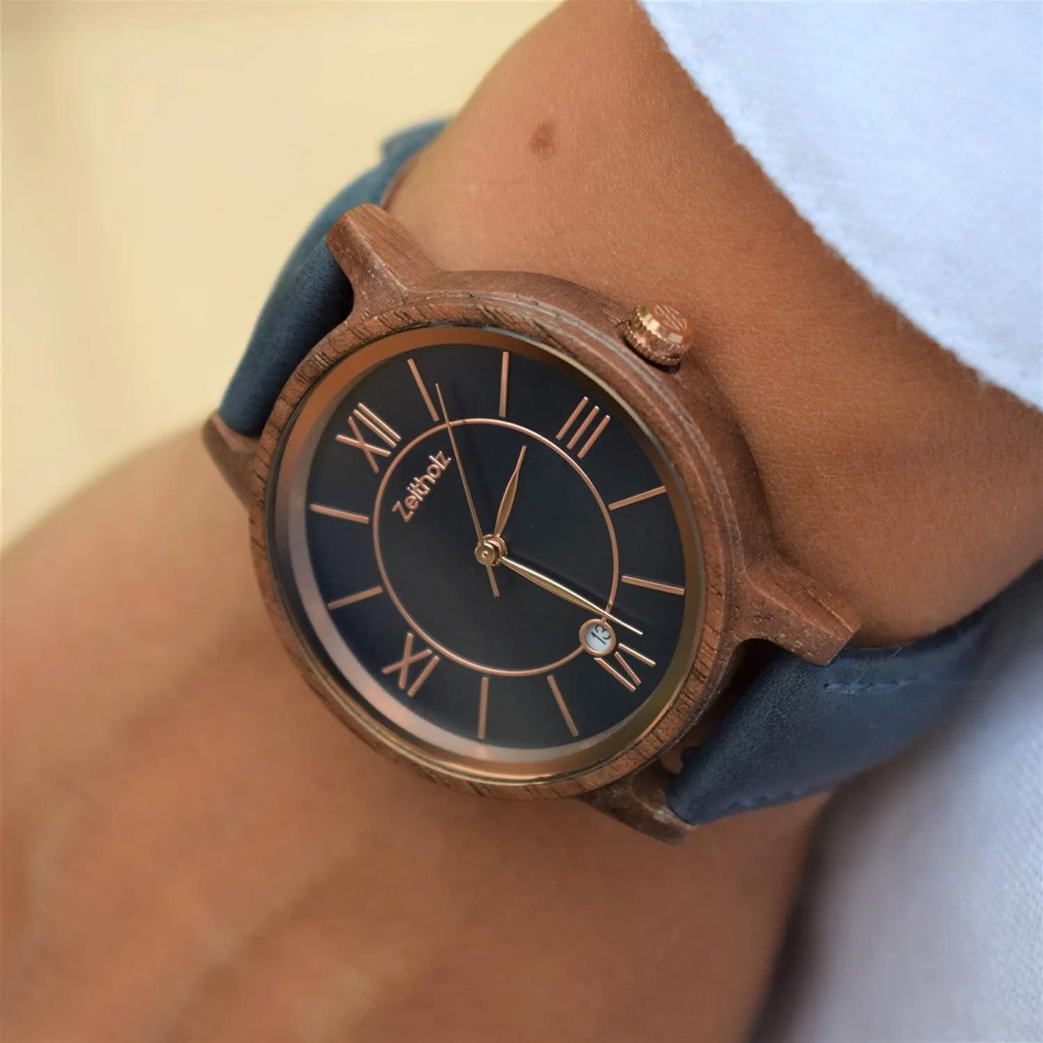 Date$ New Rosenbach Collection 36mm$ Natural Wood$ Japanese Quartz Movement$ Leather Strap. Zeitholz accept minimize newspaper incoming slowly rayon Wooden Watch Women$ Wooden Watch$ Gifts$ Analog Watch$ 