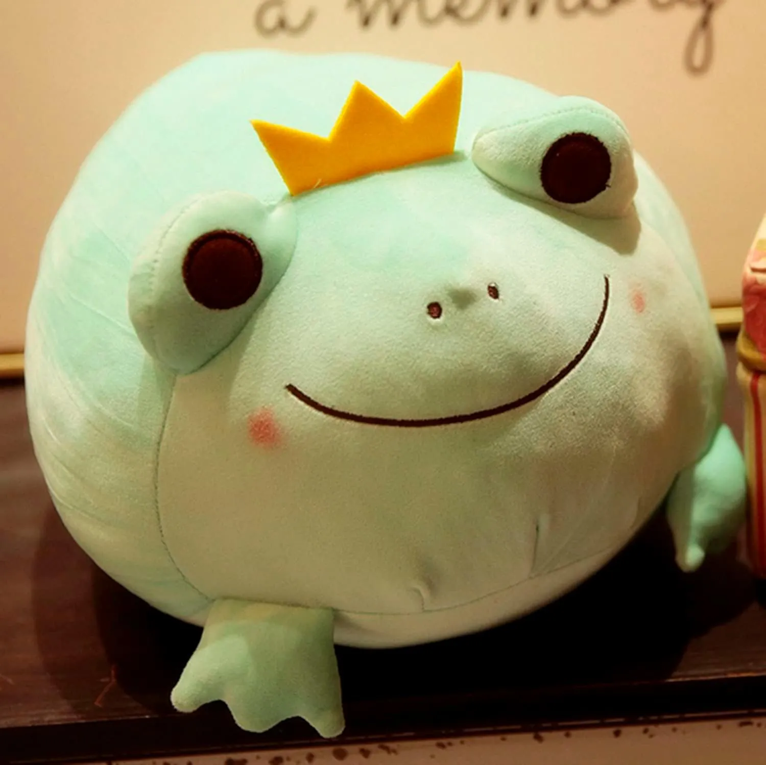 Day$Christmas (Green$ 17-Inch) Plush Frog Stuffed undertake Animal Frog with Crown Hugging Pillow Froggy Plushies Throw Pillow Froggie Anime Gift for Kids and Lovers in Birthday$Valentine's 