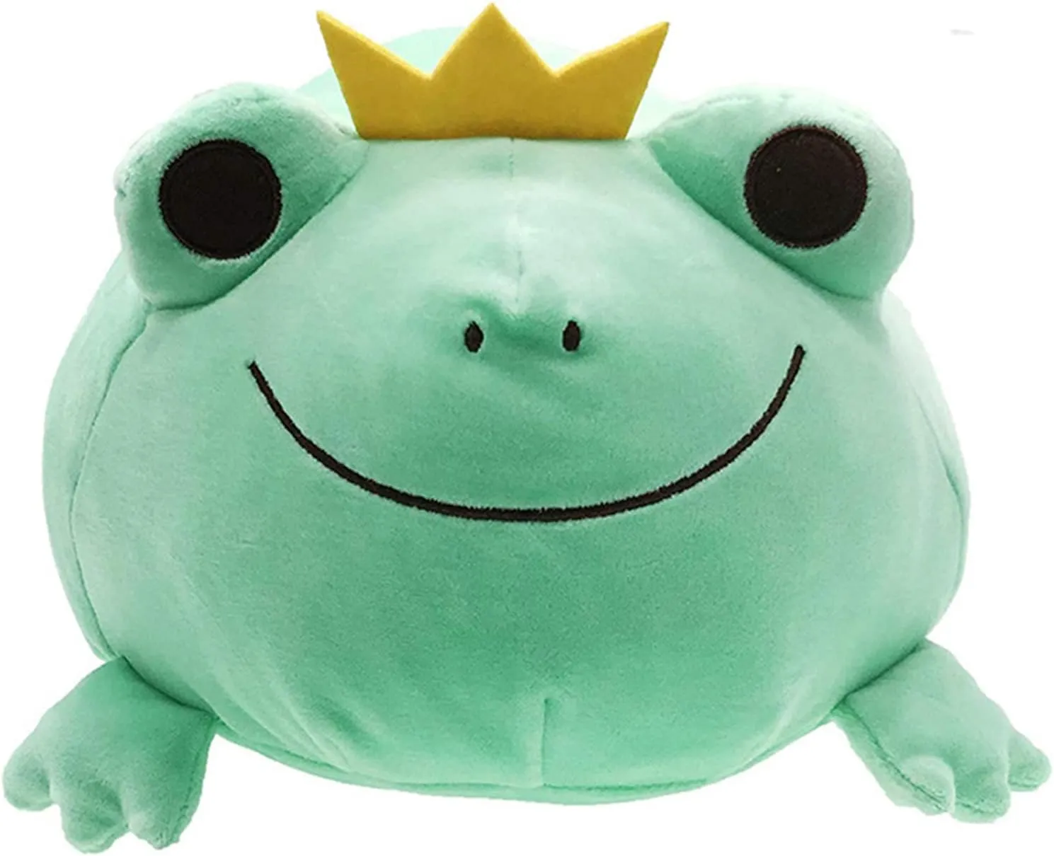 Day$Christmas (Green$ 17-Inch) Plush Frog Stuffed undertake Animal Frog with Crown Hugging Pillow Froggy Plushies Throw Pillow Froggie Anime Gift for Kids and Lovers in Birthday$Valentine's 