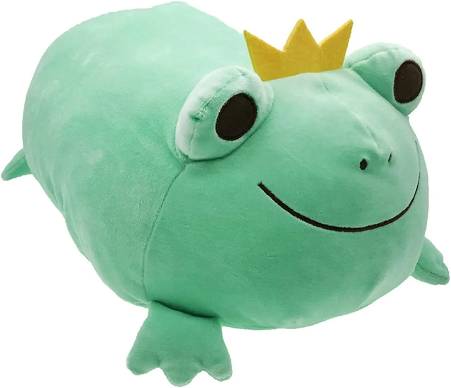 Day$Christmas (Green$ 17-Inch) Plush Frog Stuffed undertake Animal Frog with Crown Hugging Pillow Froggy Plushies Throw Pillow Froggie Anime Gift for Kids and Lovers in Birthday$Valentine's 