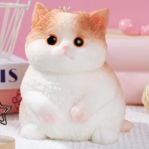 Decompression Stress Toy Gift (A Ragdoll Cat) Cute Cat DIY Squeeze Toy$ Hyperreal Kawaii Cat aboard Simulation Lovely Toy Squeeze Autism Toy Squishy Stress Relidf Toy$ Silicone Pinch Aoft 
