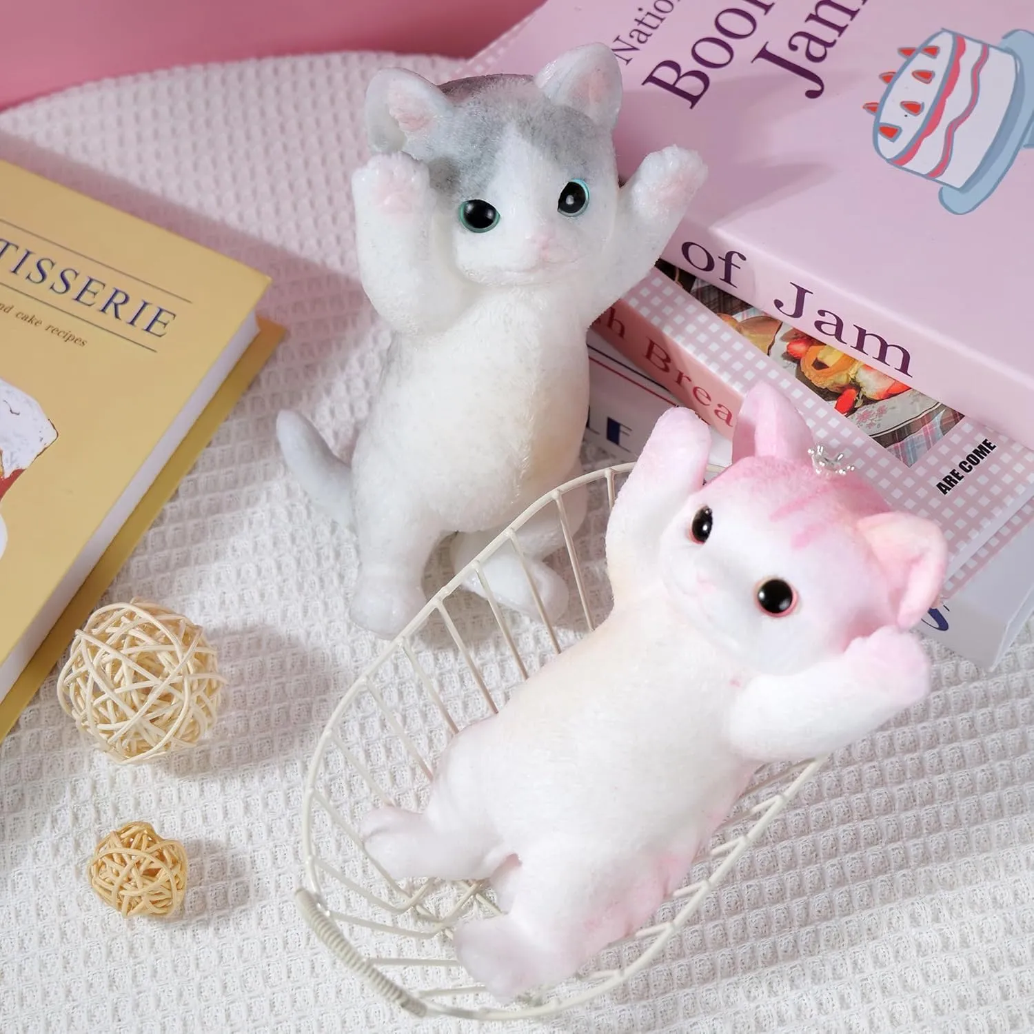 Decompression Stress Toy Gift (A Ragdoll Cat) Cute Cat DIY Squeeze Toy$ Hyperreal Kawaii Cat aboard Simulation Lovely Toy Squeeze Autism Toy Squishy Stress Relidf Toy$ Silicone Pinch Aoft 