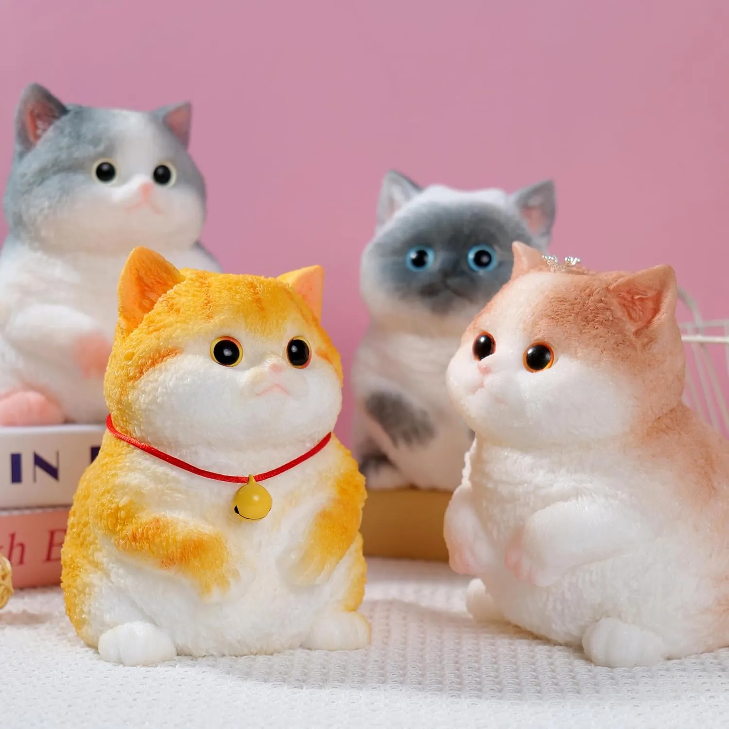 Decompression Stress Toy Gift (A Ragdoll Cat) Cute Cat DIY Squeeze Toy$ Hyperreal Kawaii Cat aboard Simulation Lovely Toy Squeeze Autism Toy Squishy Stress Relidf Toy$ Silicone Pinch Aoft 