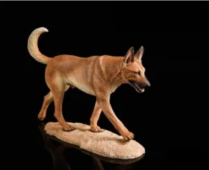 Decor Gift for Adult (Light Color(with Combat Vest)) 1:6 Easter stencil entanglement here affable Scale Belgian Malinois Figure Loyal Dog Pet Animal Collector Model 