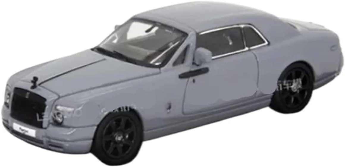 Decoration Collection Display Mini Simulation Toys 1:64 for Rolls-Royce Phantom constitution Gray Simulation Alloy Car Model Desktop 