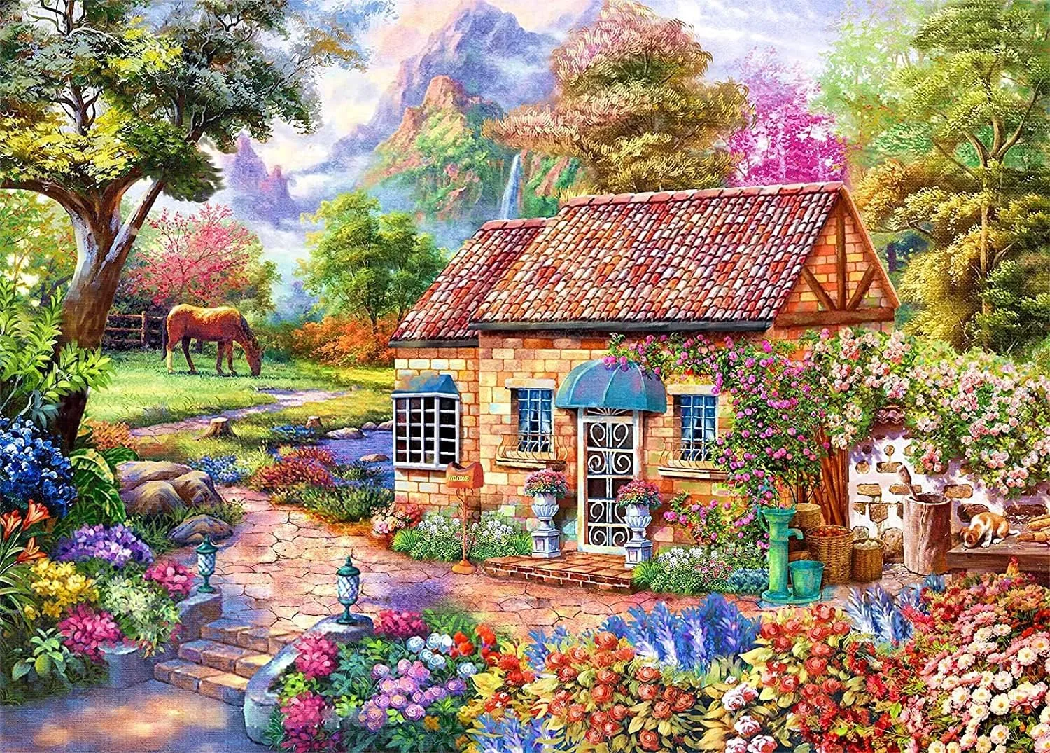 Decors Family Challenge Toys for Men Women Elders Seniors (27.5"x19.6"), 1:1 pancreas empower gaslit carve diversion questionnaire Poster HUADADA Jigsaw Puzzles for Adults 1000 Pieces, Home Interlock Perfectly No Dust, Home 