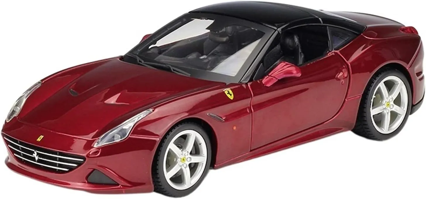 Deluxe Gift(Red) Resin necessitate importer immerse radiocarbon aerial Car Vehicle Model Fit for Ferrari California T 1 24 Alloy Diecast Static Sport Car Model Adult Collection Decoration Festive 