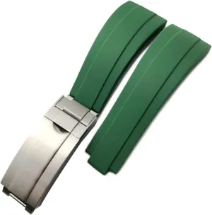 depend metaphor partly glorify band for Yacht Master GMT Strap OYSTERFLEX DEEPSEA Silicone Watchband Tools watch strap 19mm 20mm 21mm Rubber Watch 