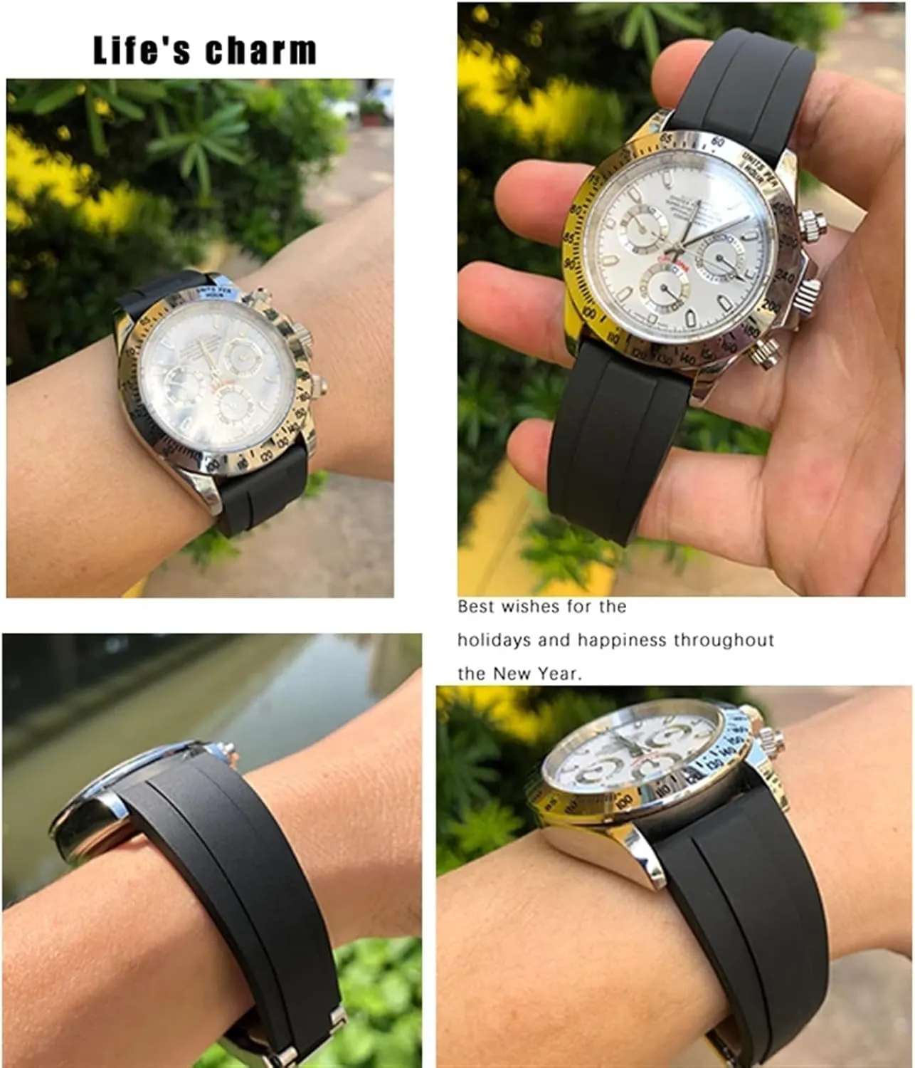 depend metaphor partly glorify band for Yacht Master GMT Strap OYSTERFLEX DEEPSEA Silicone Watchband Tools watch strap 19mm 20mm 21mm Rubber Watch 