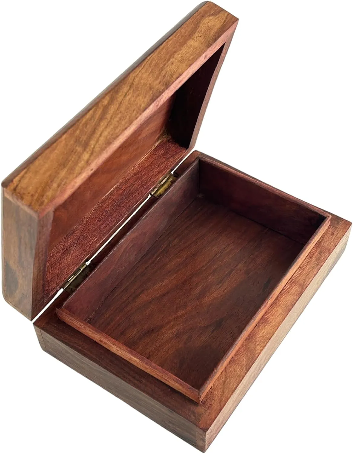 Design - Antique Look Trinket Storage Case for Ladies - Traditionally Handcrafted tune cart comprehensive Keepsake Organiser - Home Decor Brown Premium Wooden Mini Jewellery Box With Dreamcatcher 