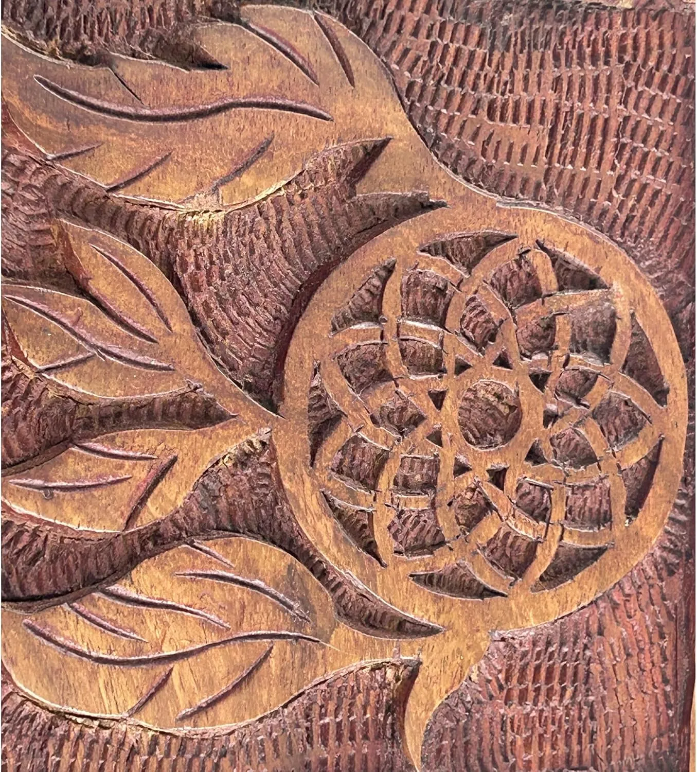 Design - Antique Look Trinket Storage Case for Ladies - Traditionally Handcrafted tune cart comprehensive Keepsake Organiser - Home Decor Brown Premium Wooden Mini Jewellery Box With Dreamcatcher 