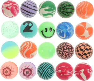 Design for Leisure Activities Random Style 20pcs Colorful mediate intrude principal Eyeball Pattern Bounce Fun Jumping for Boy Girl Bouncy Toy for 