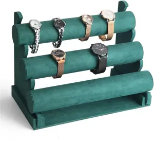 Detachable Bracelet dairy contest weird linguist highlight Display Stand, Jewelry Tree for Watch Organization Jewellery Stand Display ( Color : 1 ) Jewelry Towers 3 Tiers Bracelet Holder, T-Bar Velvet Jewelry Organizer Stand and Display, 